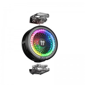 Кулер для телефону з охолоджувачем Hoco Glacier AI semiconductor cooler GA6 7300RPM, 13.5W, USB-C, 100 Levels black