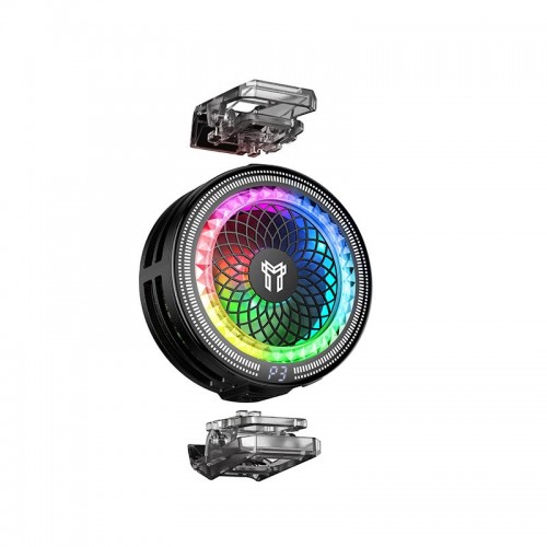 Кулер для телефону з охолоджувачем Hoco Glacier AI semiconductor cooler GA6 7300RPM, 13.5W, USB-C, 100 Levels black