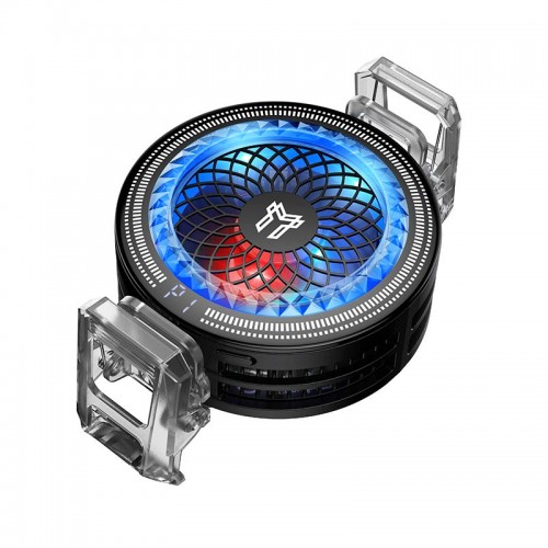 Кулер для телефону з охолоджувачем Hoco Glacier AI semiconductor cooler GA6 7300RPM, 13.5W, USB-C, 100 Levels black