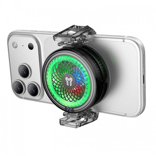 Кулер для телефону з охолоджувачем Hoco Glacier AI semiconductor cooler GA6 7300RPM, 13.5W, USB-C, 100 Levels black