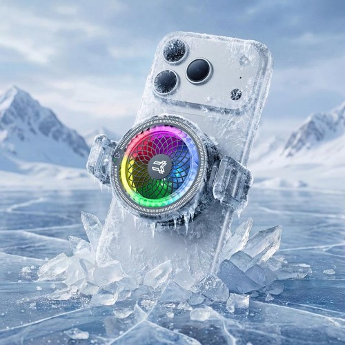 Кулер для телефону з охолоджувачем Hoco Glacier AI semiconductor cooler GA6 7300RPM, 13.5W, USB-C, 100 Levels black