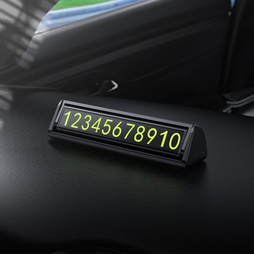 Автомобильная визитка Hoco на панель автомобиля car parking sign ZP131 black