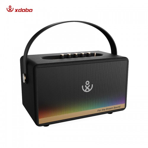 Портативная Bluetooth колонка Xdobo Mirage с 2 микрофонами BT5.3, 130W, USB/AUX, EQ, 12ч black