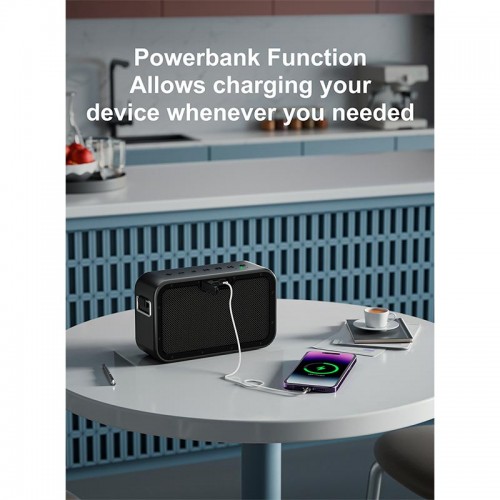 Портативная Bluetooth колонка Xdobo 1983 MAX IPX5 BT5.3, USB/TF/AUX, 120W, TWS, 20h Max black
