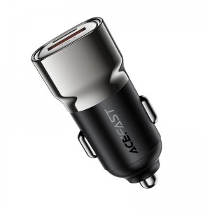 Автомобильный адаптер ACEFAST PD45W (USB-C+USB-A) car charger B20 grey