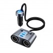 Автомобильный адаптер с прикуривателем Acefast 152W 2-in-1 Car Charger(2C+3A + Dual Cig Lighter) B22 grey