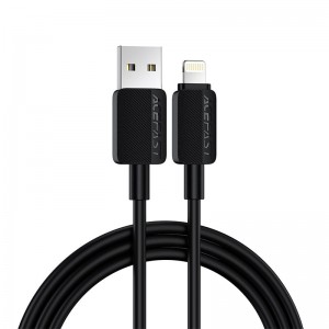 Кабель Acefast USB-A to Lightning PVC charging data cable C26-02 1.2m, 2.4A black