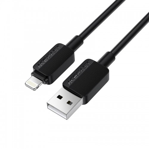 Кабель Acefast USB-A to Lightning PVC charging data cable C26-02 1.2m, 2.4A black