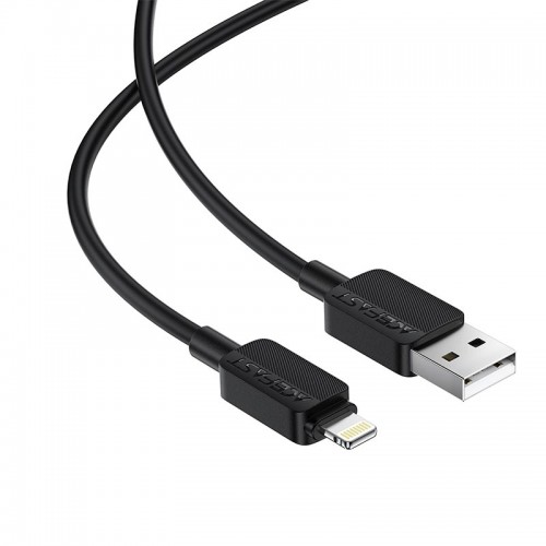 Кабель Acefast USB-A to Lightning PVC charging data cable C26-02 1.2m, 2.4A black