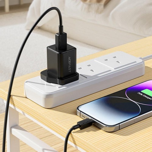 Кабель Acefast USB-A to Lightning PVC charging data cable C26-02 1.2m, 2.4A black