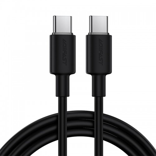 Кабель Acefast USB-C to USB-C silicone charging data cable C25-03 1.2m, 60W black