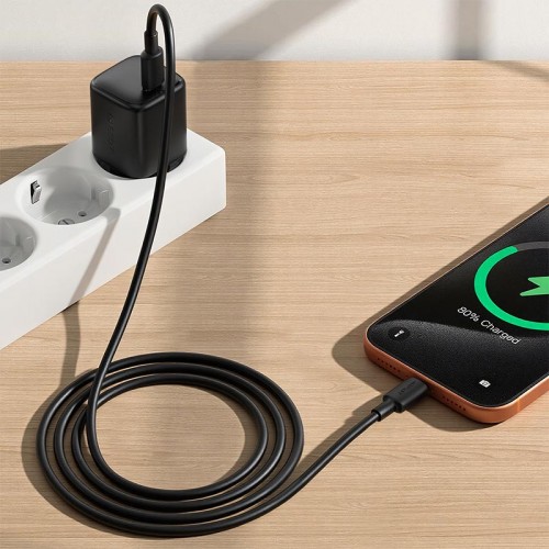 Кабель Acefast USB-C to USB-C silicone charging data cable C25-03 1.2m, 60W black