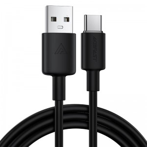 Кабель Acefast USB-A to USB-C silicone charging data cable C25-04 1.2m, 3A black