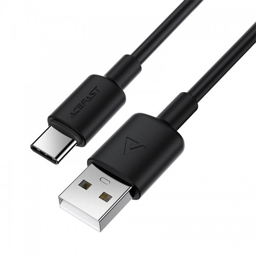 Кабель Acefast USB-A to USB-C silicone charging data cable C25-04 1.2m, 3A black