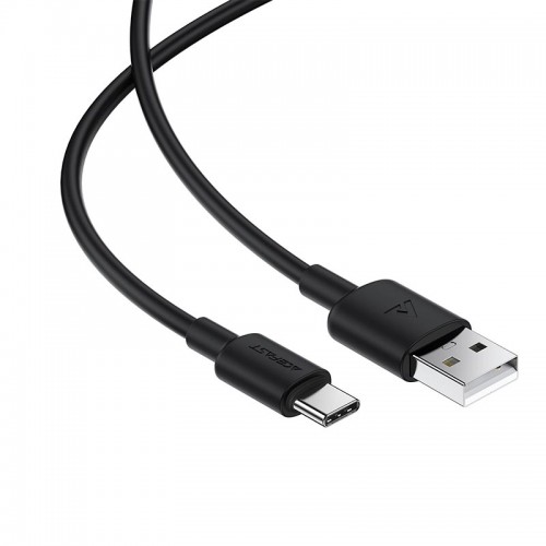 Кабель Acefast USB-A to USB-C silicone charging data cable C25-04 1.2m, 3A black