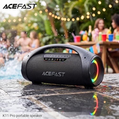 Портативная Bluetooth колонка Acefast K11 Pro IPX5 BT6.0 102W 20h EQ black