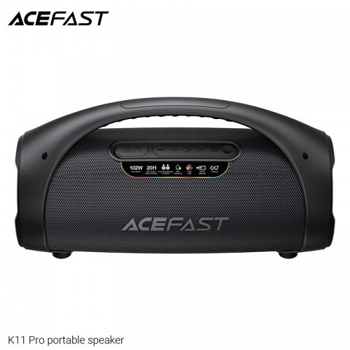Портативная Bluetooth колонка Acefast K11 Pro IPX5 BT6.0 102W 20h EQ black