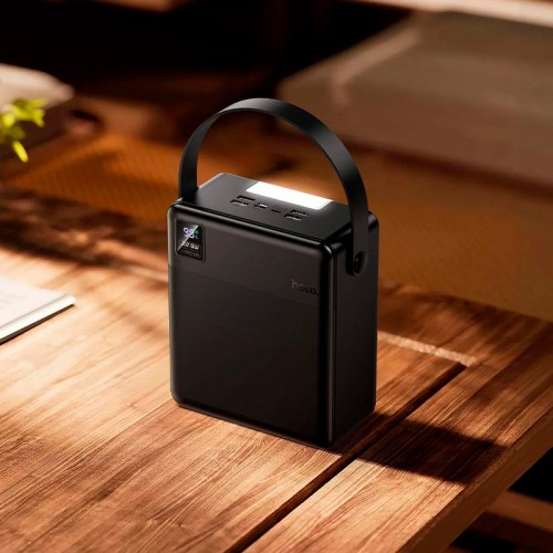 Повербанк 100000mAh Hoco Star fast charging J175 1Type-C/4USB 22.5W/3A з ліхтариком black