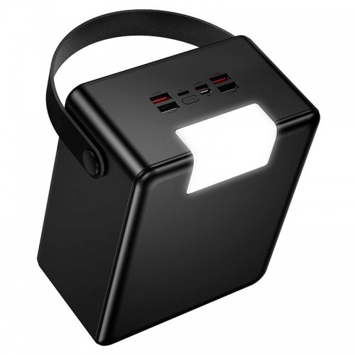 Повербанк 120000mAh Hoco Star fast charging J175A 1Type-C/4USB 22.5W/3A з ліхтариком black