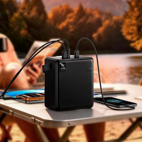 Повербанк 120000mAh Hoco Star fast charging J175A 1Type-C/4USB 22.5W/3A з ліхтариком black