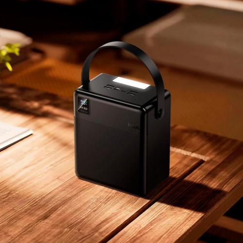 Повербанк 120000mAh Hoco Star fast charging J175A 1Type-C/4USB 22.5W/3A з ліхтариком black