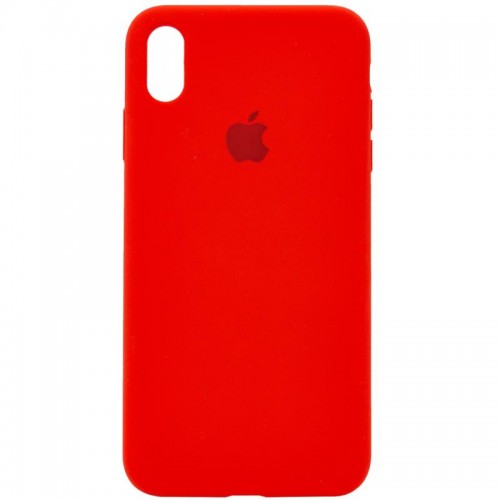 Чехол Silicone Case Full Protective (AA) для Apple iPhone X / XS (5.8") Красный / Red