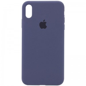 Чохол Silicone Case Full Protective (AA) для Apple iPhone X / XS (5.8") Темно-синій / Midnight blue