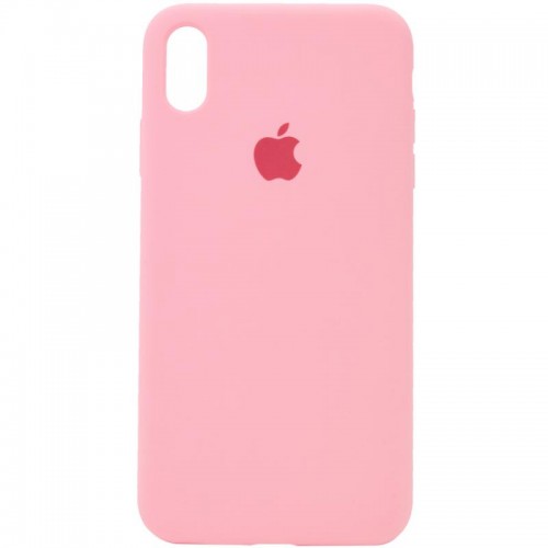 Чохол Silicone Case Full Protective (AA) для Apple iPhone X / XS (5.8") Рожевий / Pink