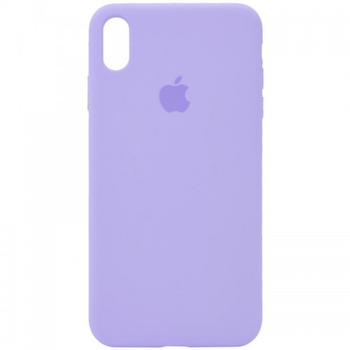 Чохол Silicone Case Full Protective (AA) для Apple iPhone X / XS (5.8") Бузковий / Dasheen