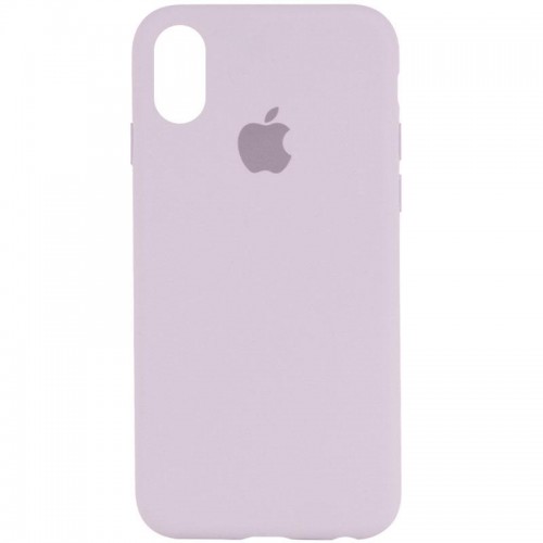 Чохол Silicone Case Full Protective (AA) для Apple iPhone X / XS (5.8") Бузковий / Lilac