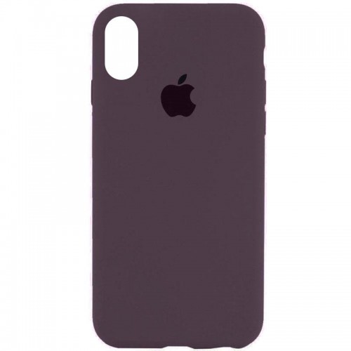 Чохол Silicone Case Full Protective (AA) для Apple iPhone X / XS (5.8") Фіолетовий / Elderberry