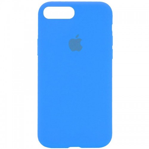 Чехол Silicone Case Full Protective (AA) для Apple iPhone 7 plus / 8 plus (5.5") Голубой / Blue