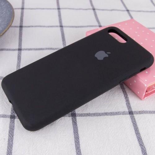 Чехол Silicone Case Full Protective (AA) для Apple iPhone 7 plus / 8 plus (5.5") Чёрный / Black