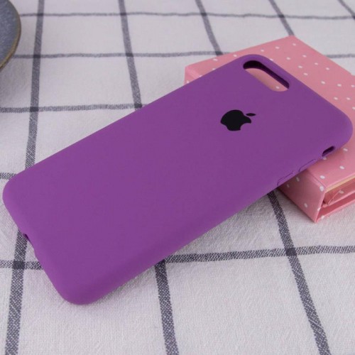 Чохол Silicone Case Full Protective (AA) для Apple iPhone 7 plus / 8 plus (5.5") Фіолетовий / Grape