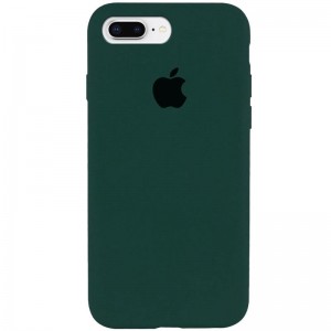 Чехол Silicone Case Full Protective (AA) для Apple iPhone 7 plus / 8 plus (5.5") Зелёный / Forest green
