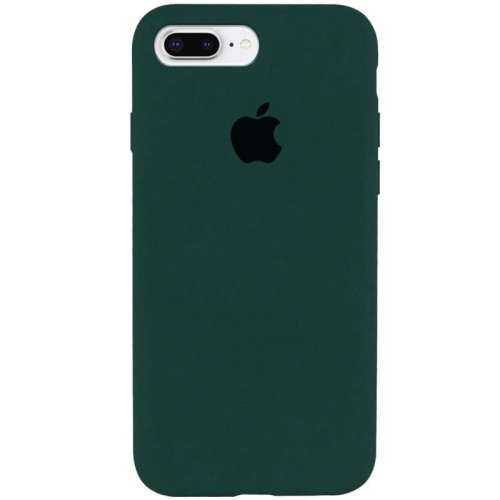 Чехол Silicone Case Full Protective (AA) для Apple iPhone 7 plus / 8 plus (5.5") Зелёный / Forest green