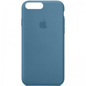 Чехол Silicone Case Full Protective (AA) для Apple iPhone 7 plus / 8 plus (5.5") Синий / Blue Jay