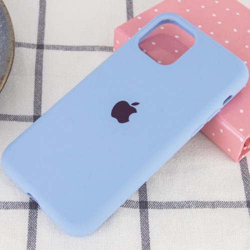 Чехол Silicone Case Full Protective (AA) для Apple iPhone 11 (6.1") Голубой / Lilac Blue