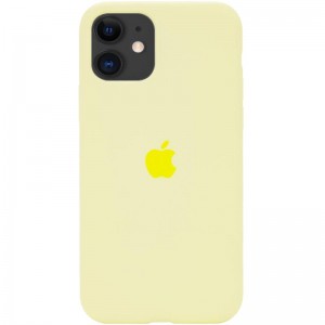 Чехол Silicone Case Full Protective (AA) для Apple iPhone 11 (6.1") Жёлтый / Mellow Yellow