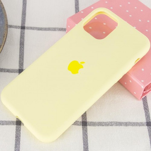 Чехол Silicone Case Full Protective (AA) для Apple iPhone 11 (6.1") Жёлтый / Mellow Yellow