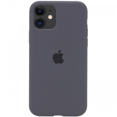 Чехол Silicone Case Full Protective (AA) для Apple iPhone 11 (6.1") Серый / Dark Gray