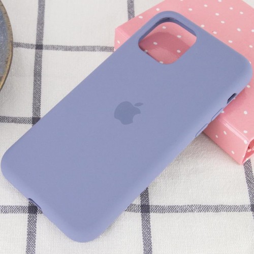 Чехол Silicone Case Full Protective (AA) для Apple iPhone 11 (6.1") Серый / Lavender Gray