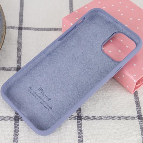 Чехол Silicone Case Full Protective (AA) для Apple iPhone 11 (6.1") Серый / Lavender Gray