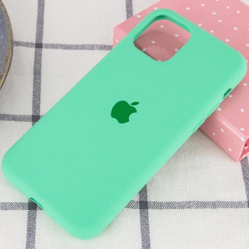 Чехол Silicone Case Full Protective (AA) для Apple iPhone 11 Pro (5.8") Зелёный / Spearmint