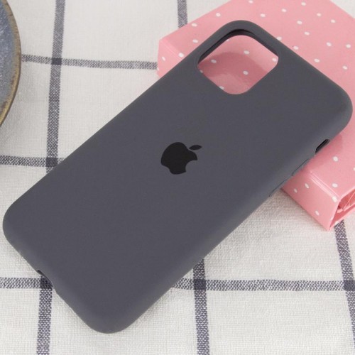 Чохол Silicone Case Full Protective (AA) для Apple iPhone 11 Pro (5.8") Сірий / Dark Gray