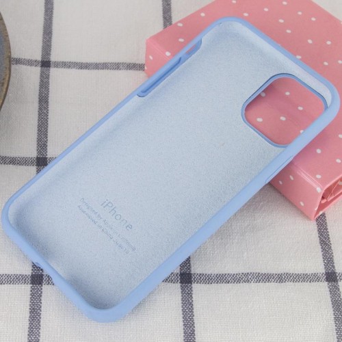 Чохол Silicone Case Full Protective (AA) для Apple iPhone 11 Pro Max (6.5") Блакитний / Lilac Blue
