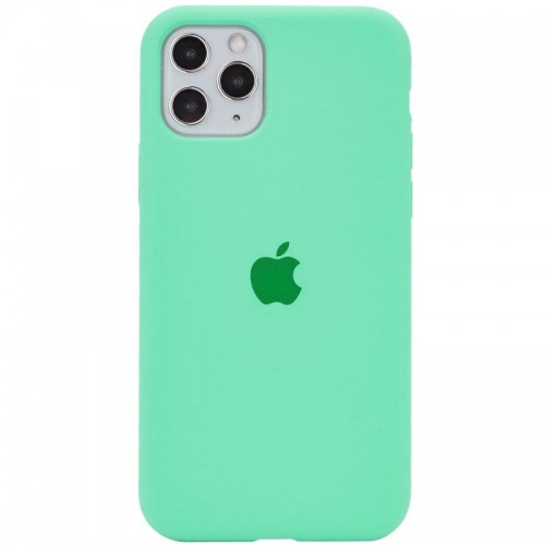 Чехол Silicone Case Full Protective (AA) для Apple iPhone 11 Pro Max (6.5") Зелёный / Spearmint
