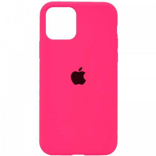 Чохол Silicone Case Full Protective (AA) для Apple iPhone 11 Pro Max (6.5") Рожевий / Barbie pink