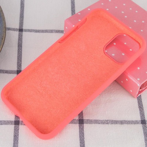 Чехол Silicone Case Full Protective (AA) для Apple iPhone 11 Pro Max (6.5") Розовый / Flamingo