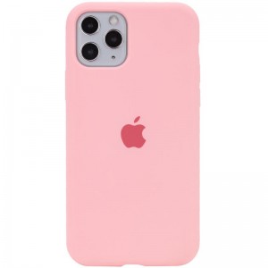 Чехол Silicone Case Full Protective (AA) для Apple iPhone 11 Pro Max (6.5") Розовый / Pink
